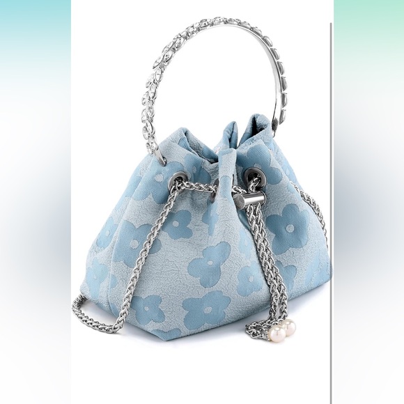 NWT Rhinestone Pouch Crossbody Handbag - Picture 2 of 6